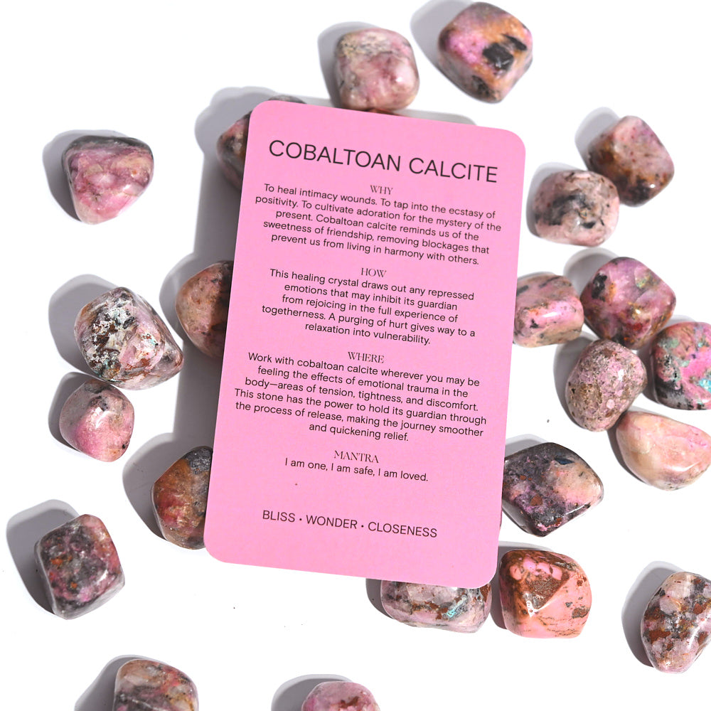 Cobaltoan Calcite Tumbled