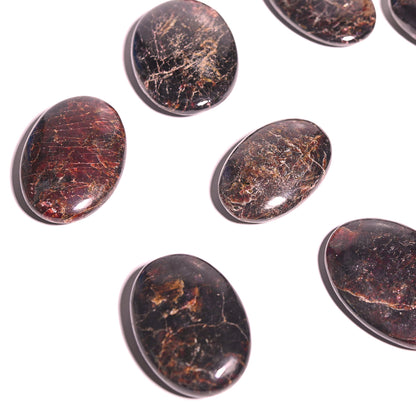 red garnet crystal palmstone