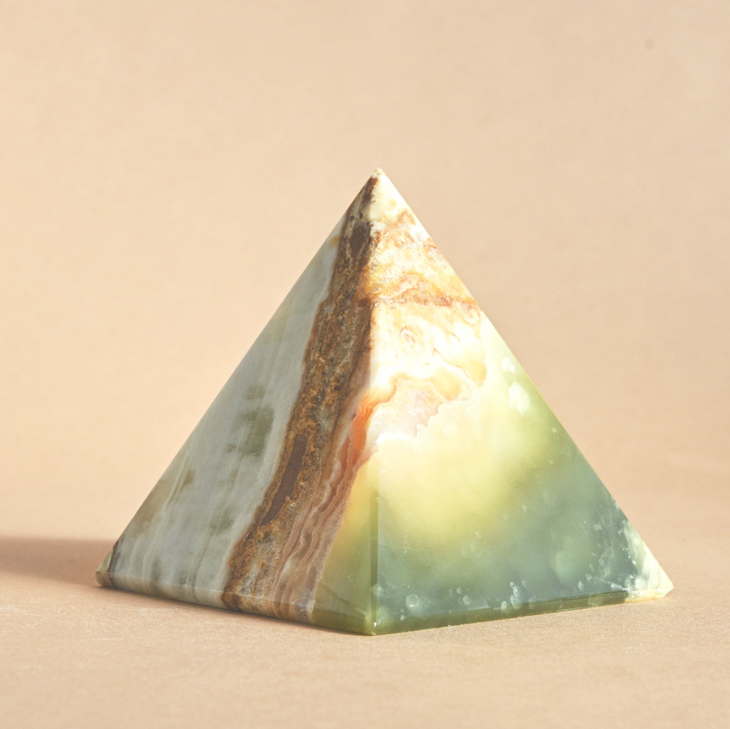 green onyx pyramid