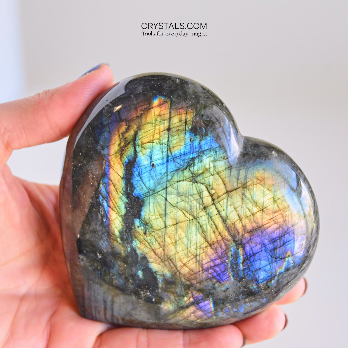 Labradorite Heart
