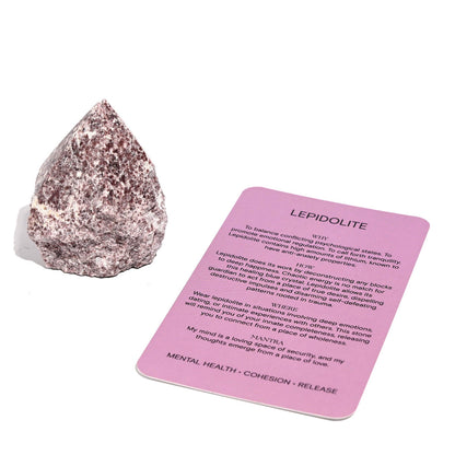 Lepidolite Rough Polished Points
