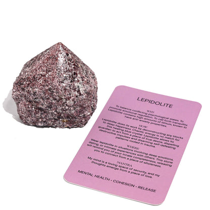 Lepidolite Rough Polished Points