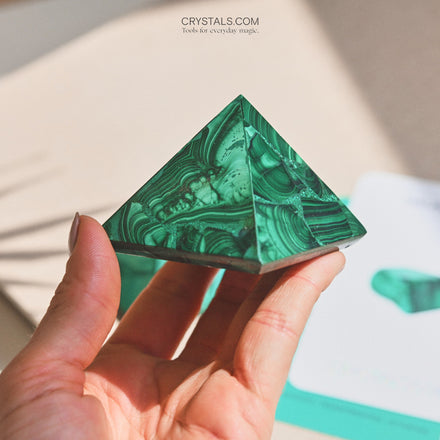 Malachite Pyramid — Malachite crystal specimen