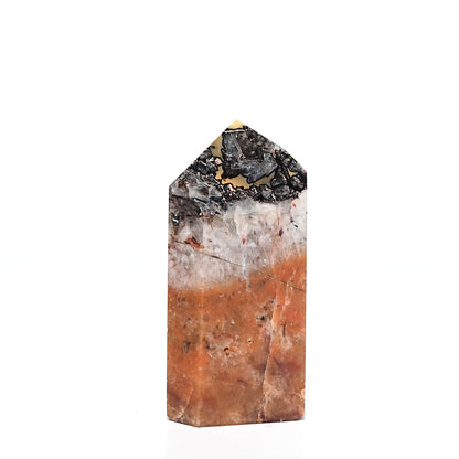 Mosaic Chalcedony Quartz Tower