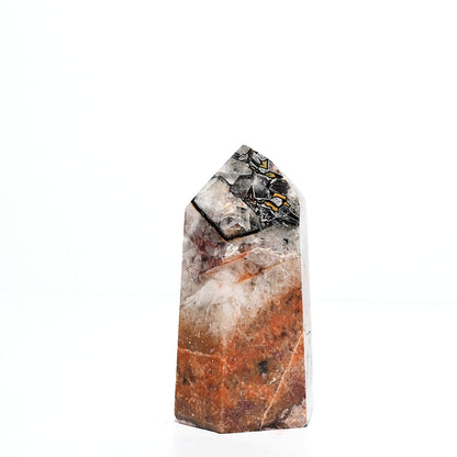 Mosaic Chalcedony Quartz Tower