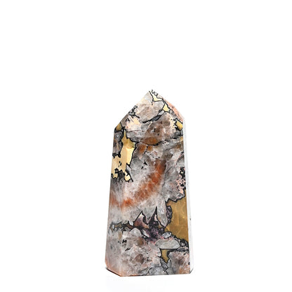 Mosaic Chalcedony Quartz Tower