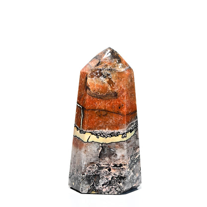 Mosaic Chalcedony Quartz Tower