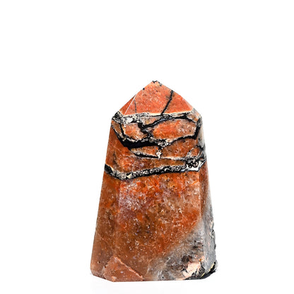 Mosaic Chalcedony Quartz Tower