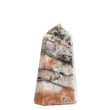 Mosaic Chalcedony Quartz Tower