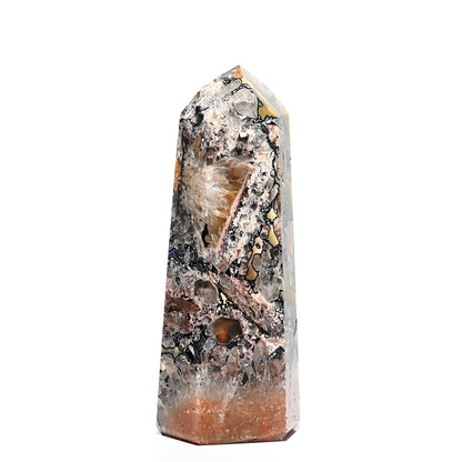 Mosaic Chalcedony Quartz Tower