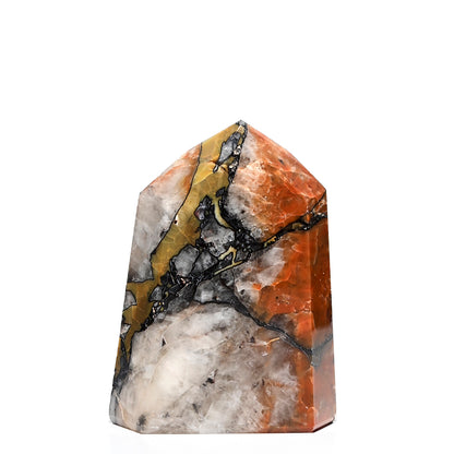 Mosaic Chalcedony Quartz Tower