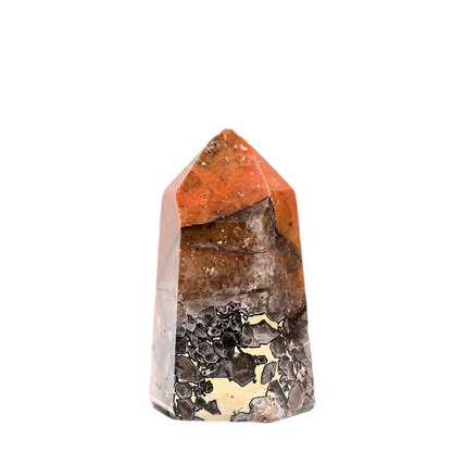 Mosaic Chalcedony Quartz Tower