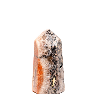 Mosaic Chalcedony Quartz Tower