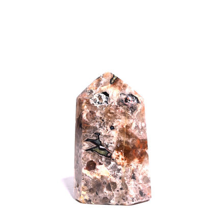 Mosaic Chalcedony Quartz Tower