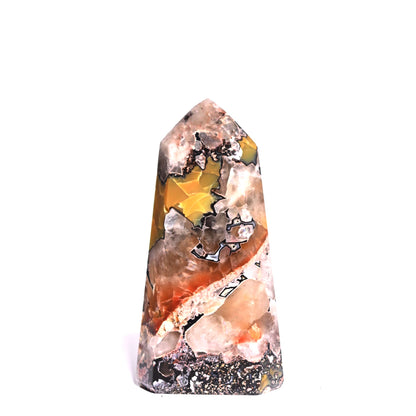 Mosaic Chalcedony Quartz Tower