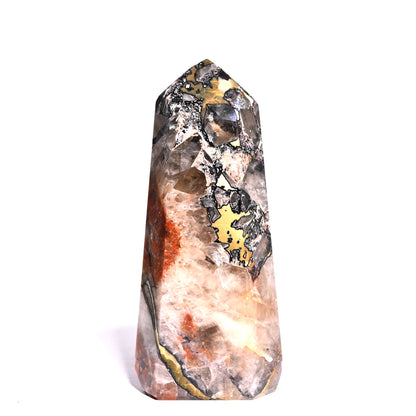 Mosaic Chalcedony Quartz Tower