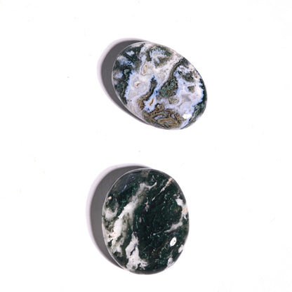 Green Moss Agate Palm