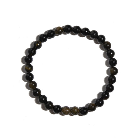Black Obsidian Bracelet - PROTECT — Obsidian crystal specimen
