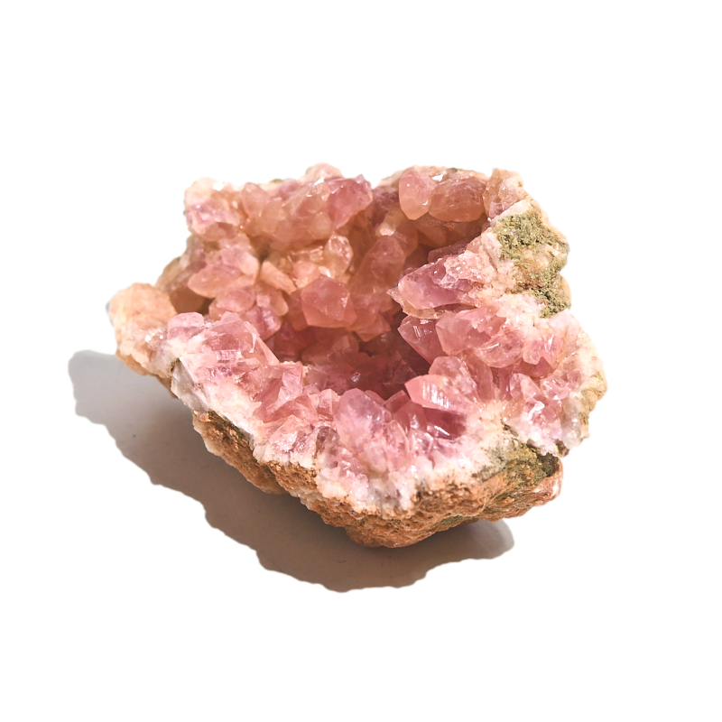 Pink Amethyst crystal — Soft pink, blush, pale lavender specimen, Trigonal crystal system