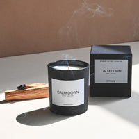 CALM DOWN Candle - Black - Full Size