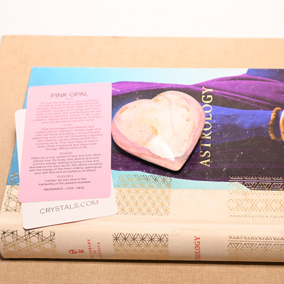Pink Opal Heart