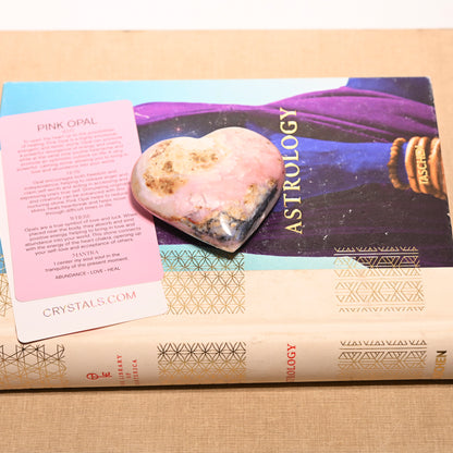 Pink Opal Heart