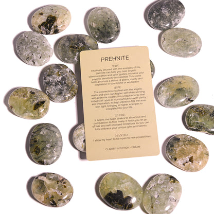 Prehnite Palm Stone