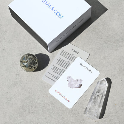 Power Pack - Laser Quartz Tower & Pyrite Sphere
