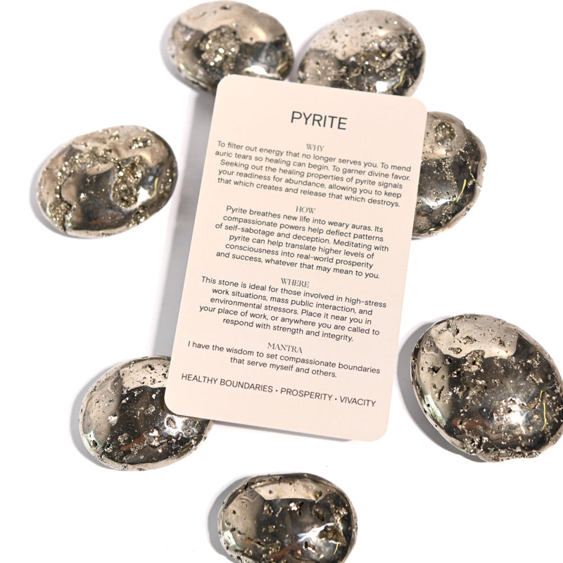 Pyrite Palm Stone