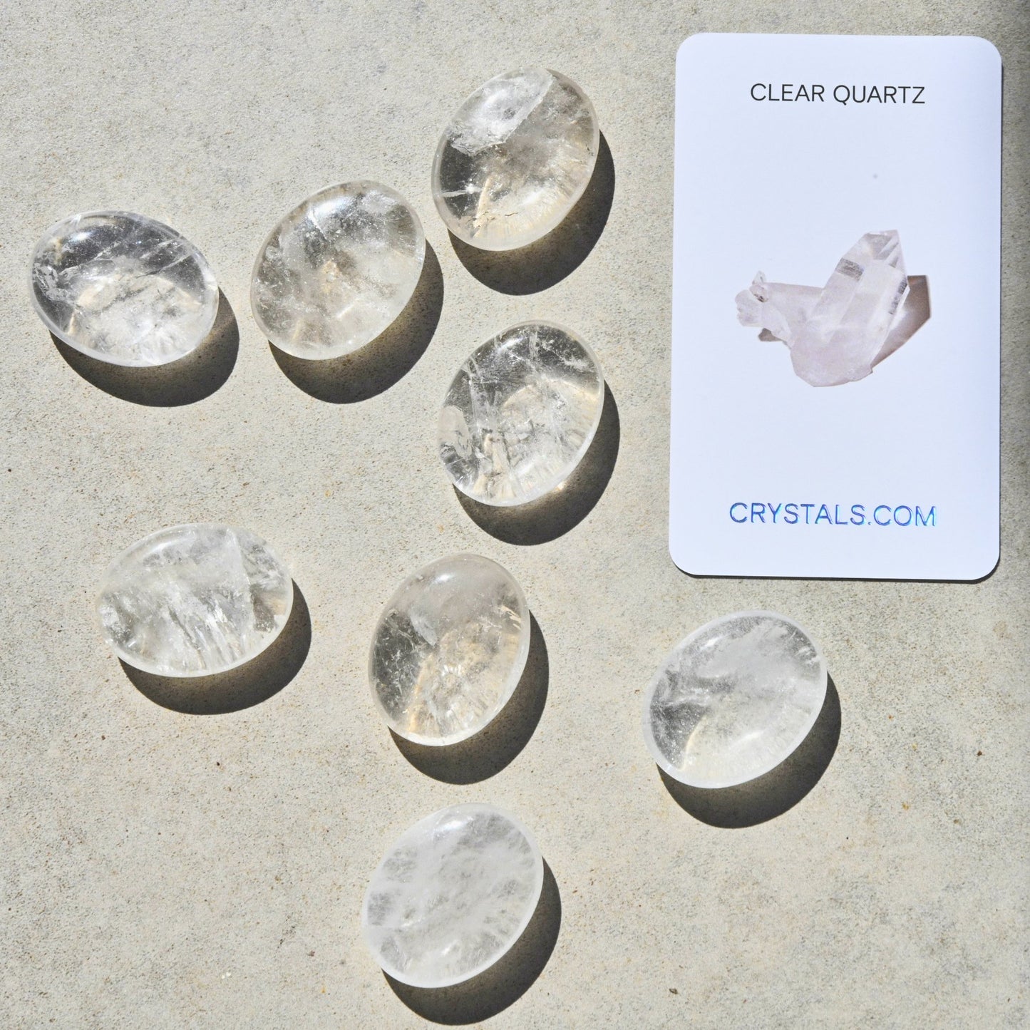 clear quartz crystal palm stone for sale