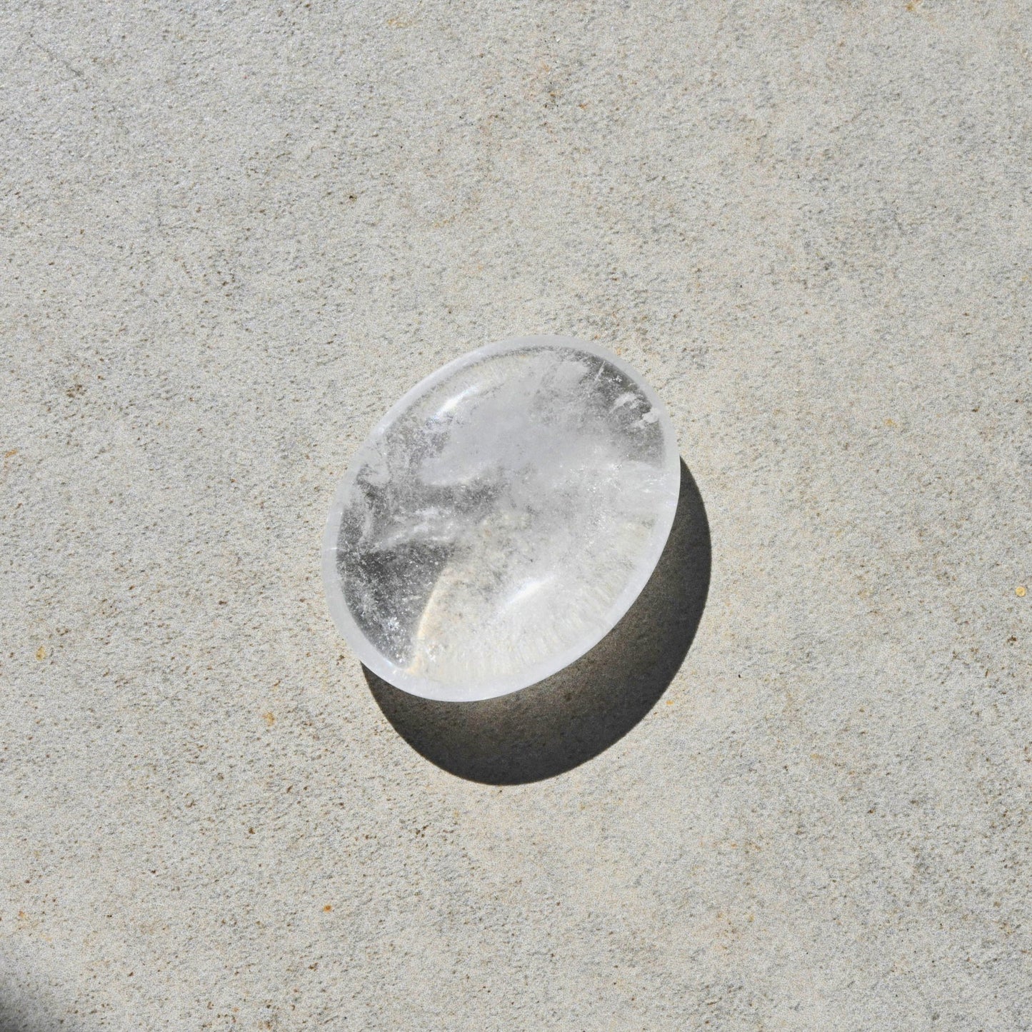 clear quartz crystal palm stone for sale