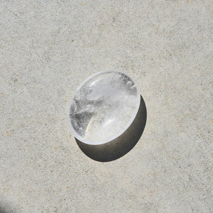 clear quartz crystal palm stone for sale