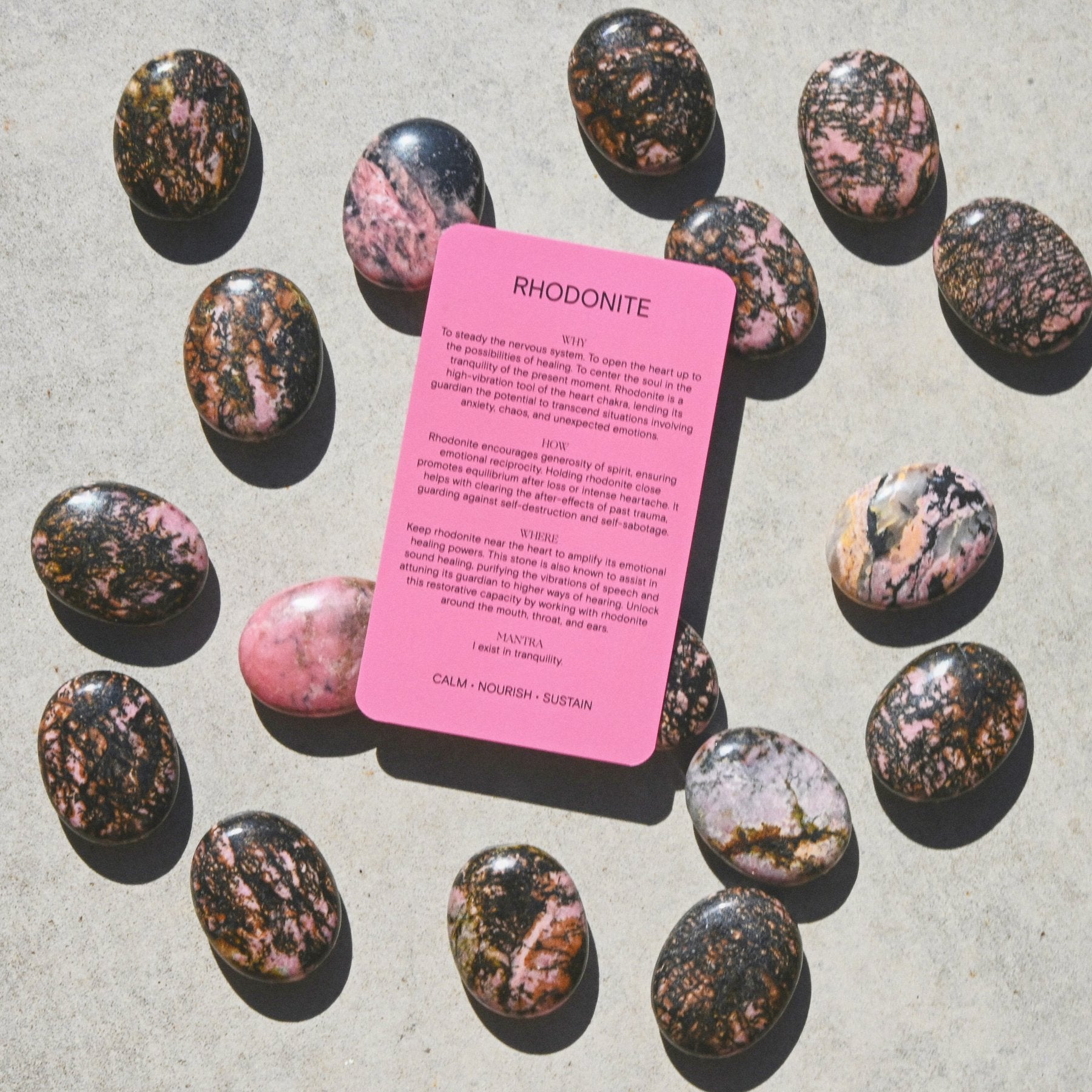 what is rhodonite good for