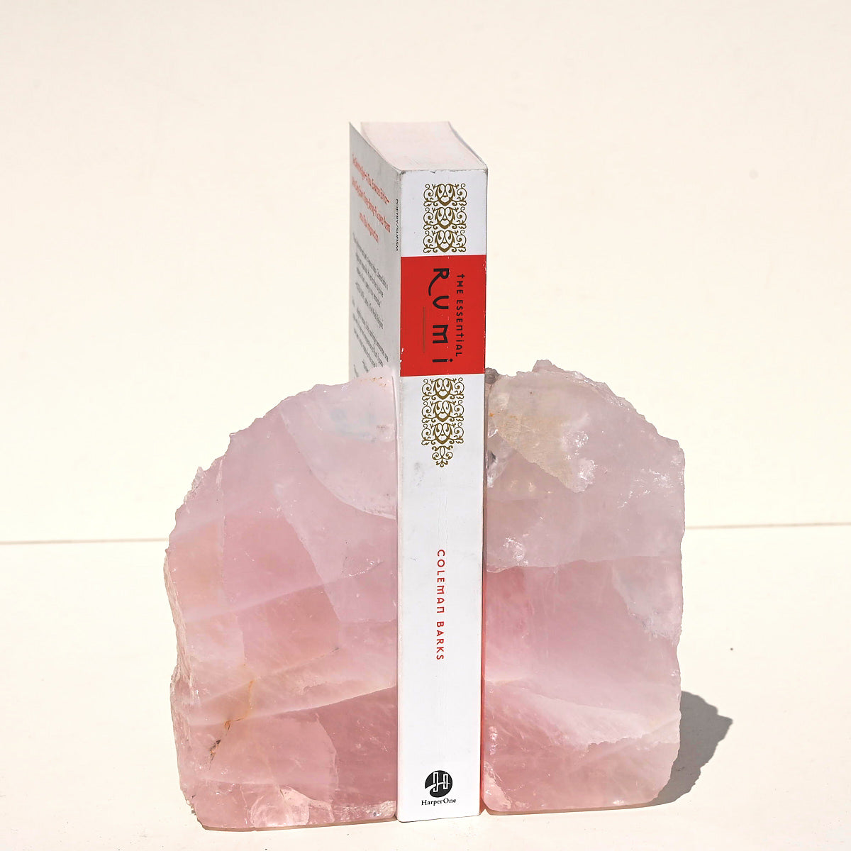 rose quartz crystal bookened