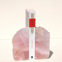 Rose Quartz Bookends — Natural Brazilian Crystal Pair - 3kg Pair