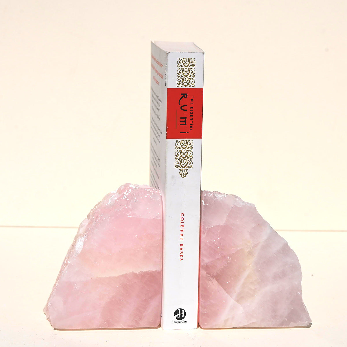 rose quartz crystal bookened