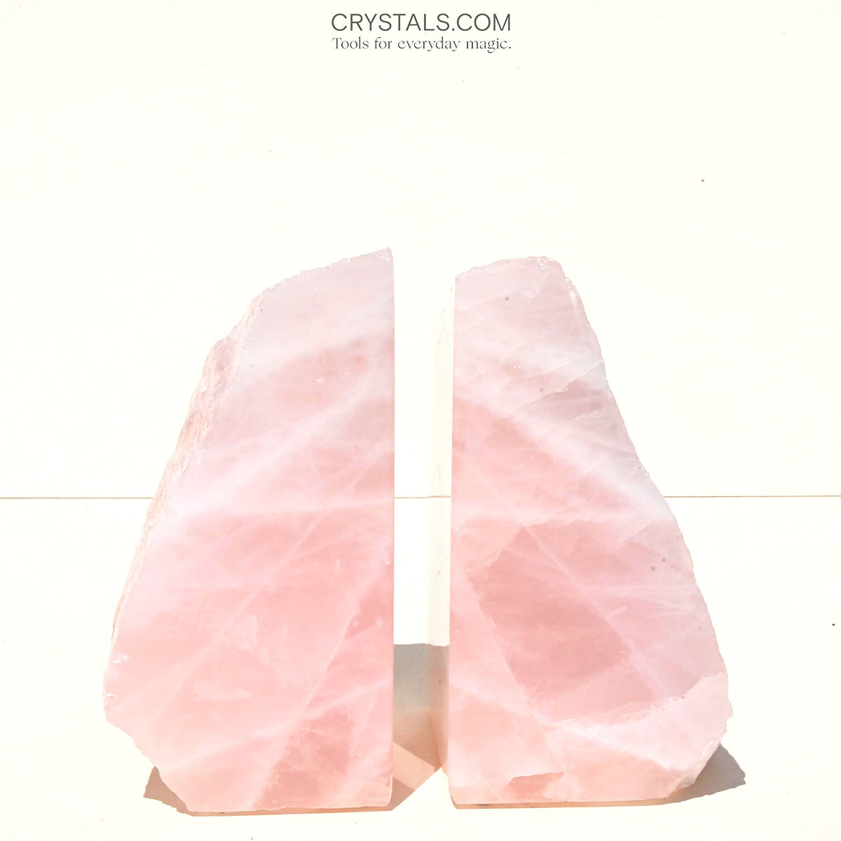 rose quartz crystal bookened