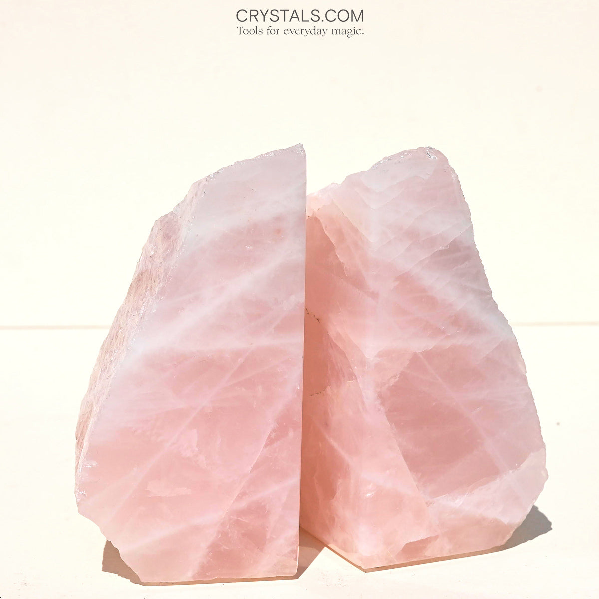 rose quartz crystal bookened