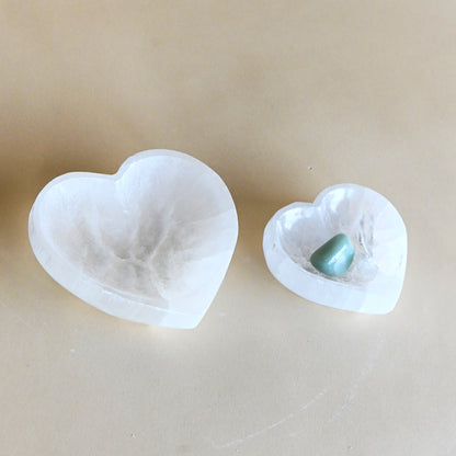 Selenite Heart Bowl