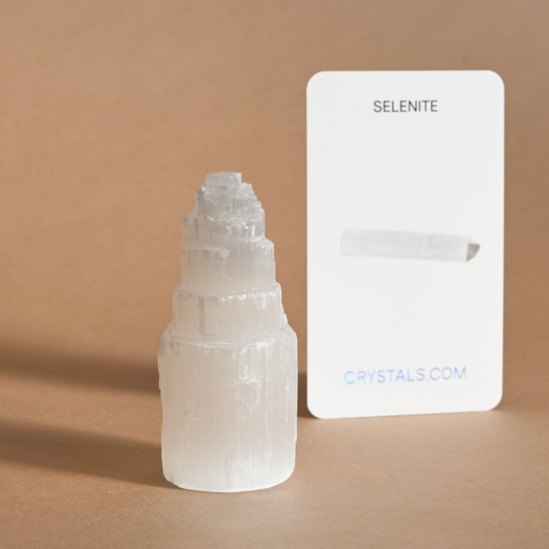 selenite crystal  tower 