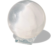 selenite crystal sphere