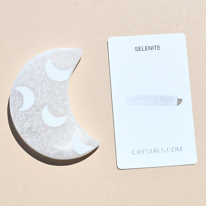 Selenite Moon Plate