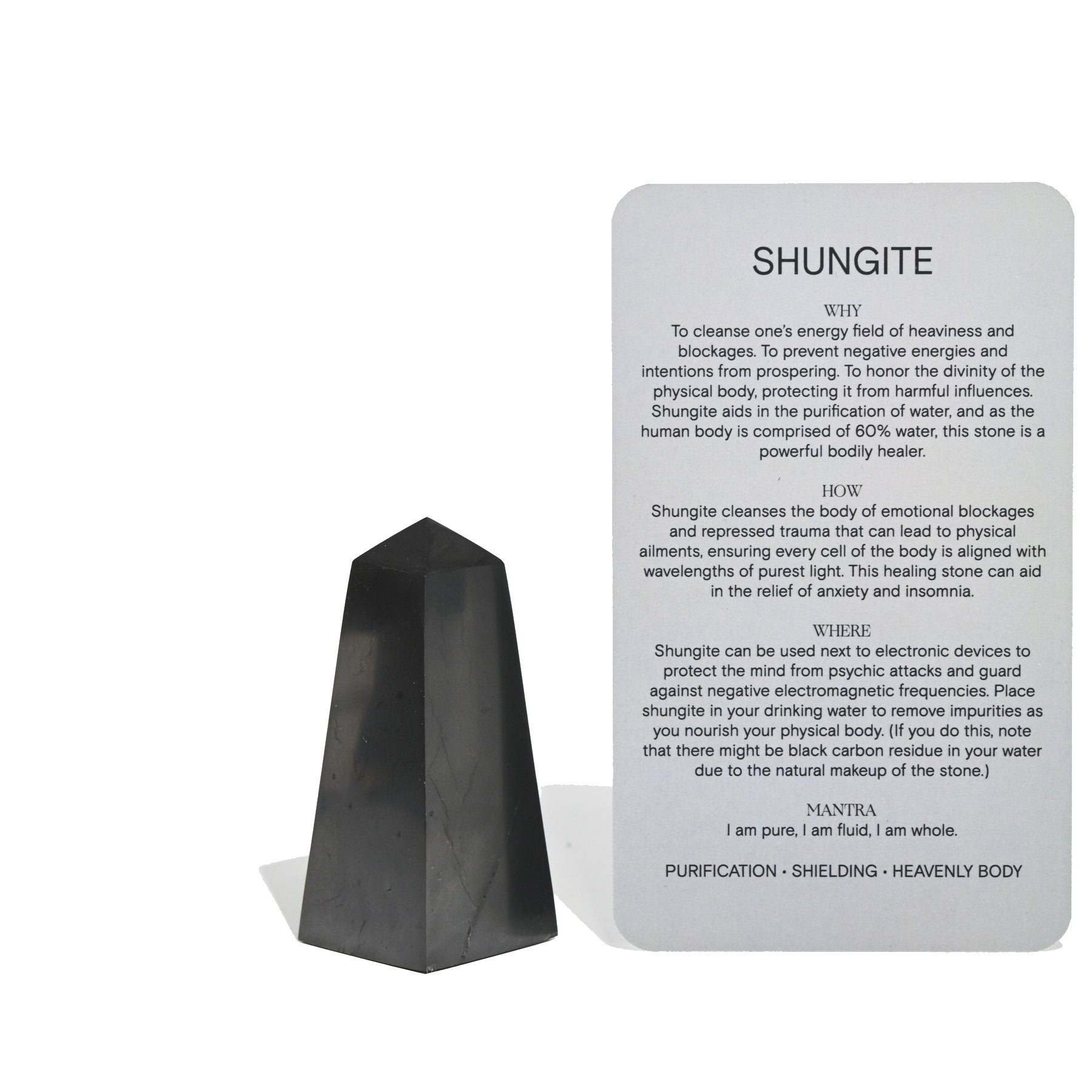 what does shungite do