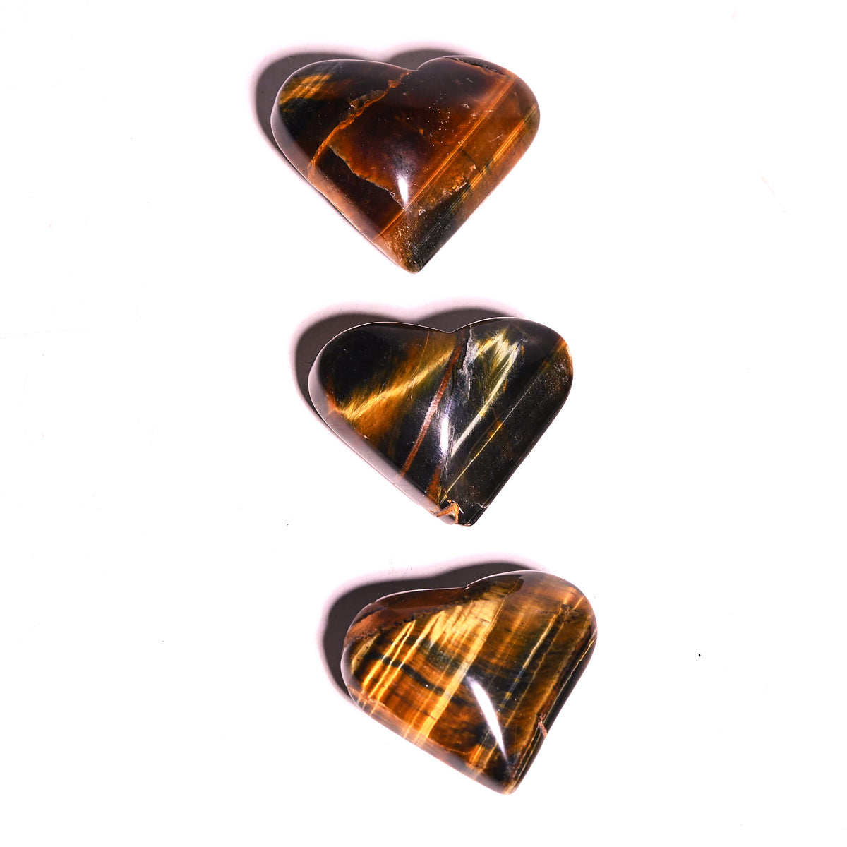 tigers eye heart crystal