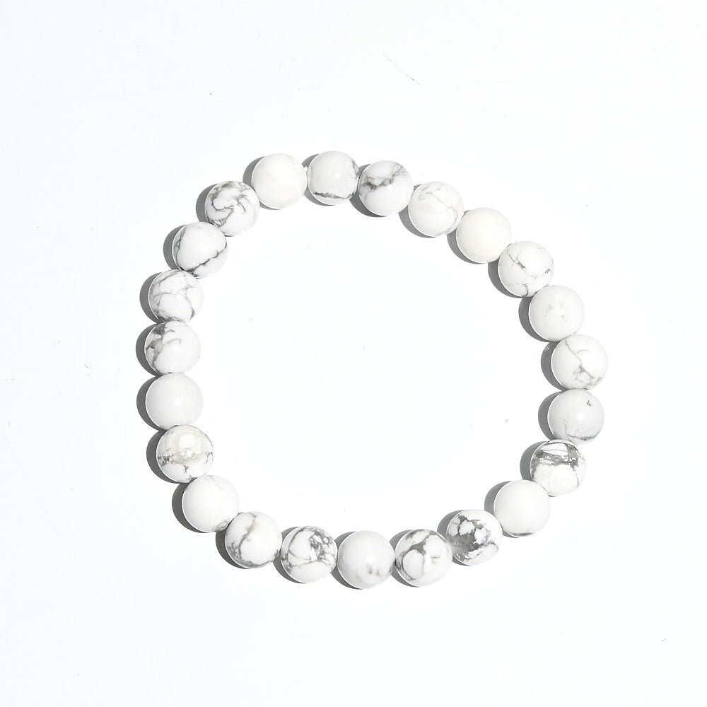 BRACELET BAROQUE CHIPS pierres naturelles howlite blanche LIVRAISON OFFERTE EUR 4,25 - FR BRACELET BAROQUE CHIPS pierres naturelles howlite blanche LIVRAISON OFFERTE EUR 4,25 - FR
