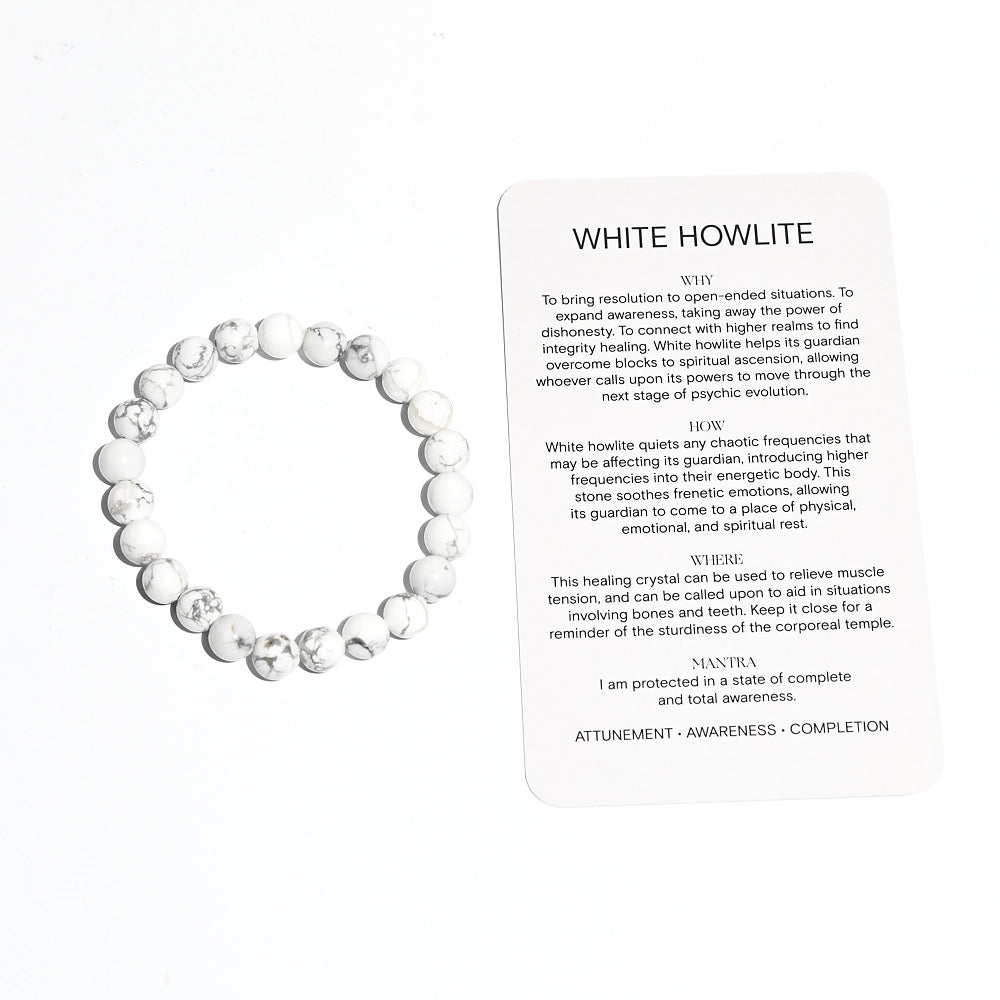howlite crystal bracelet