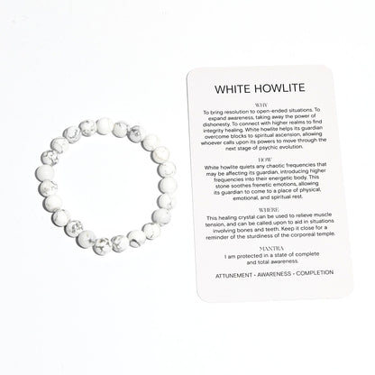 howlite crystal bracelet