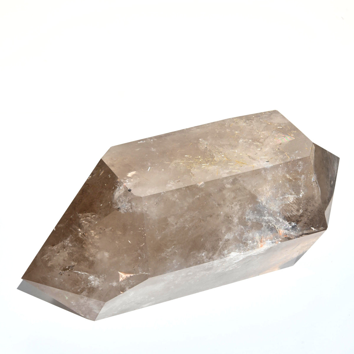 XXL 29lb Golden Rutile Smoky Quartz Double Terminated Point