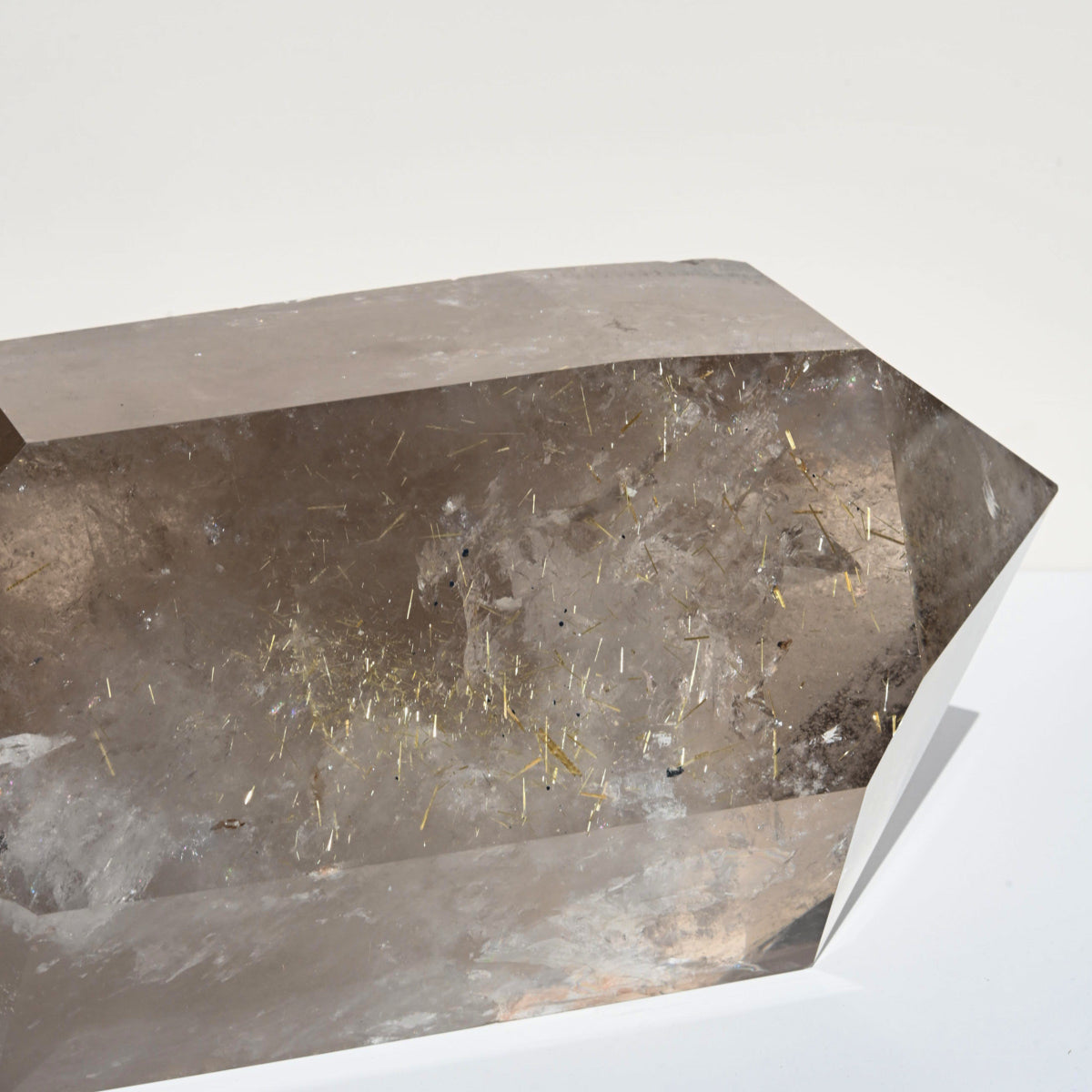XXL 29lb Golden Rutile Smoky Quartz Double Terminated Point