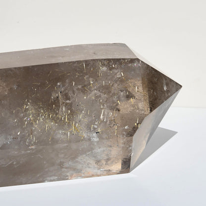 XXL 29lb Golden Rutile Smoky Quartz Double Terminated Point